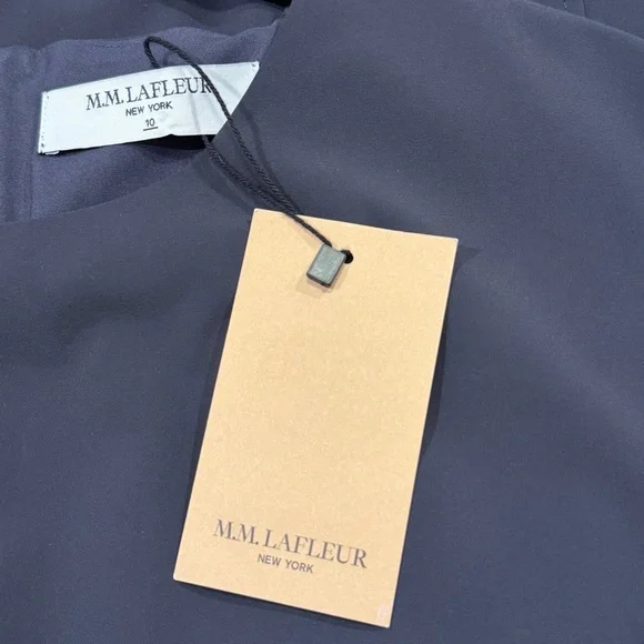 M.M. LaFleur NWT Size 10 Charcoal Maaza 2.0 Sheath Dress Origami Suiting Career - Picture 3 of 7